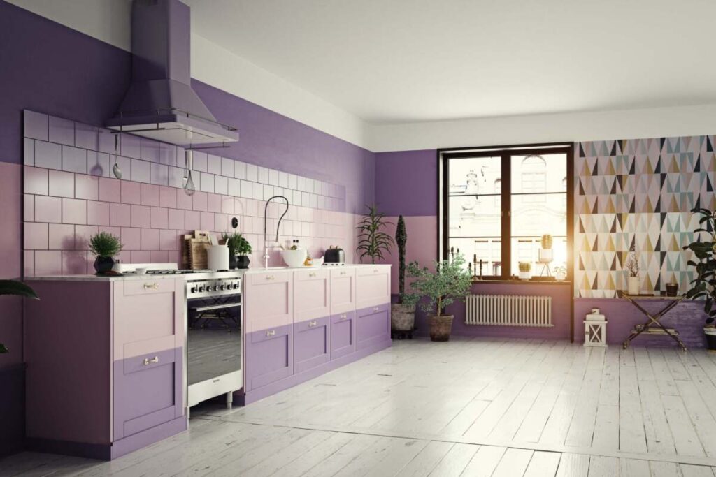 Purple Lavender Kitchen